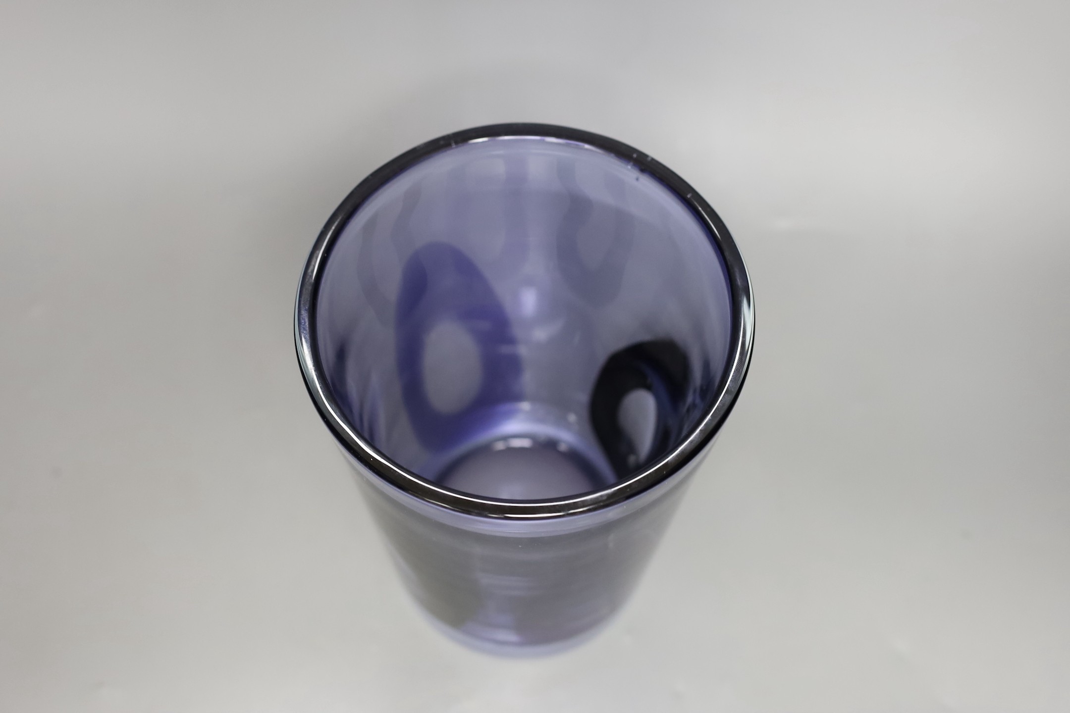 A Scandinavian Art glass vase, 21cm